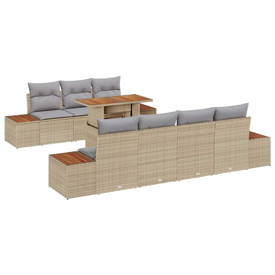 Canapé de jardin poly rattan
