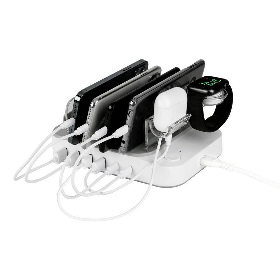 Deltaco - a nordic brand  USB Ladestation für 6 Geräte, USB-C PD, max. 50 W 