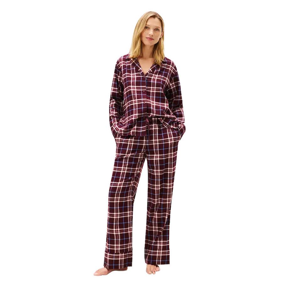 TOMMY HILFIGER  Schlafanzug Mit Langer Hose, Flanell 
