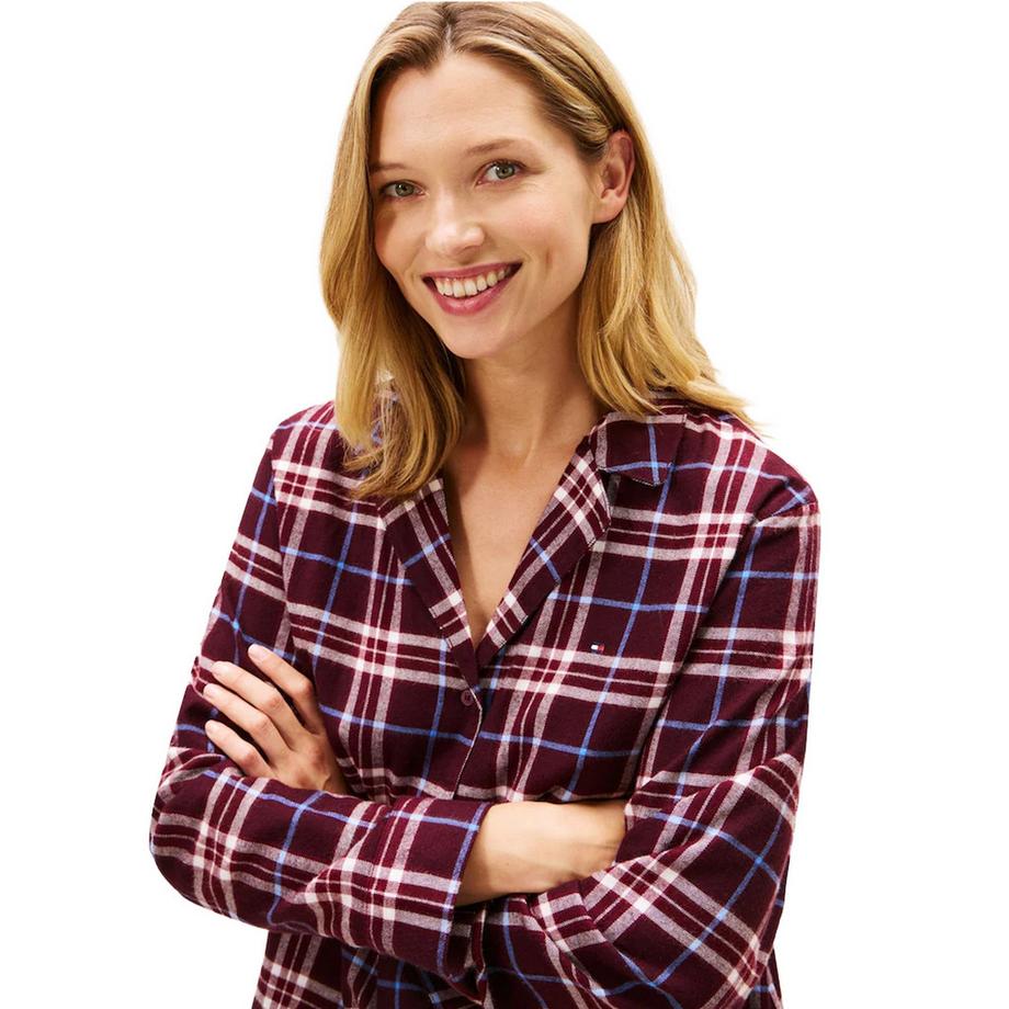TOMMY HILFIGER  Schlafanzug Mit Langer Hose, Flanell 