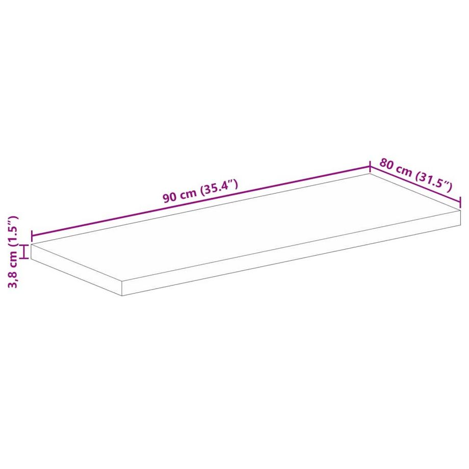 VidaXL Dessus de table bois d'acacia  