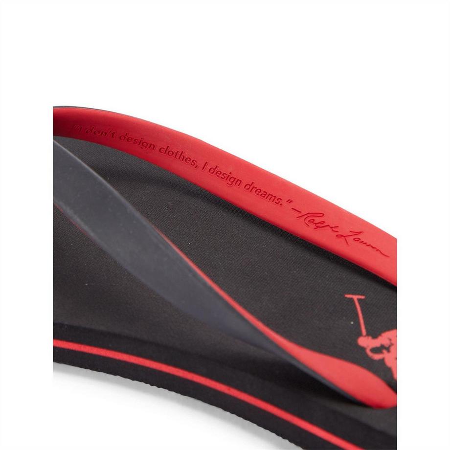 Ralph Lauren Flipflops mit Logo und Streifen  