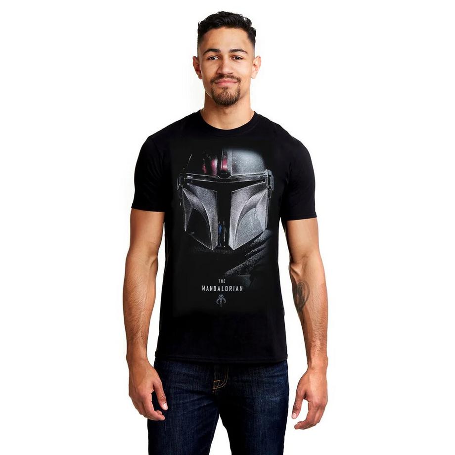 STAR WARS The Mandalorian Casco Stampa T-Shirt  