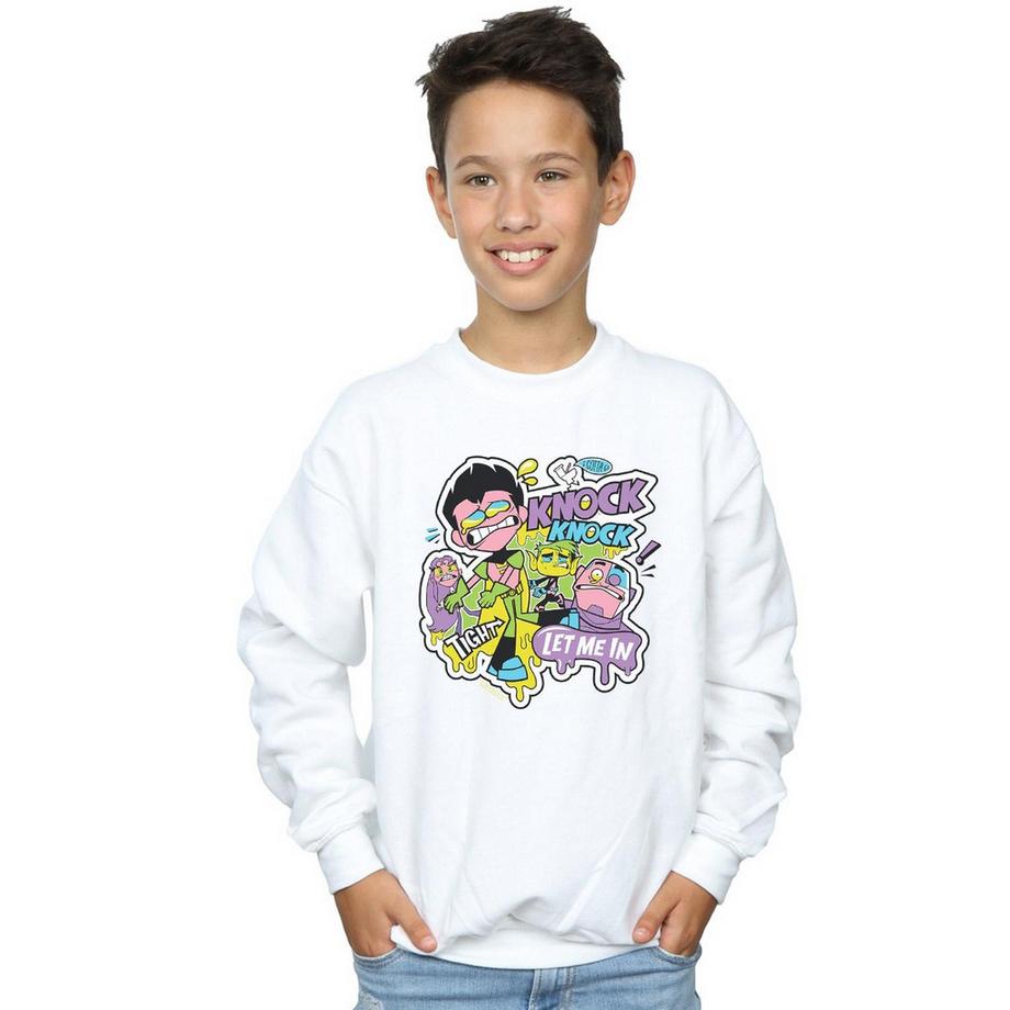 DC COMICS  Teen Titans Go Knock Knock Sweatshirt 