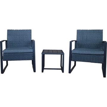 Salon de jardin Dreflic anthracite (5 pièces)