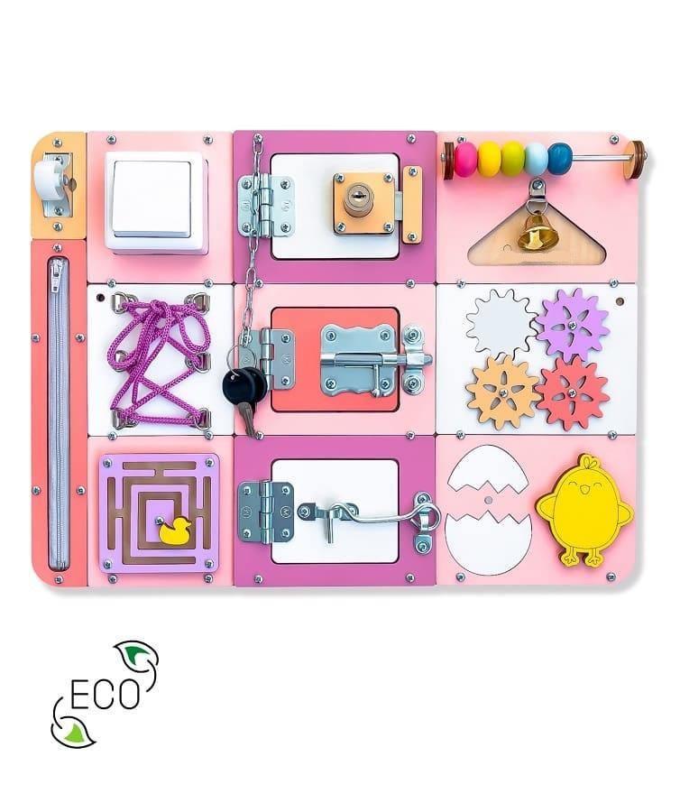 Activity-board  Busyboard, Spielbrett Geometrie für Kinder 