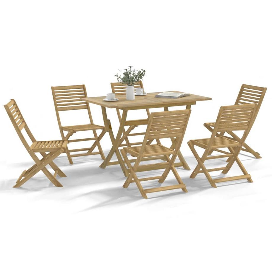 VidaXL set da pranzo da giardino Legno di acacia  
