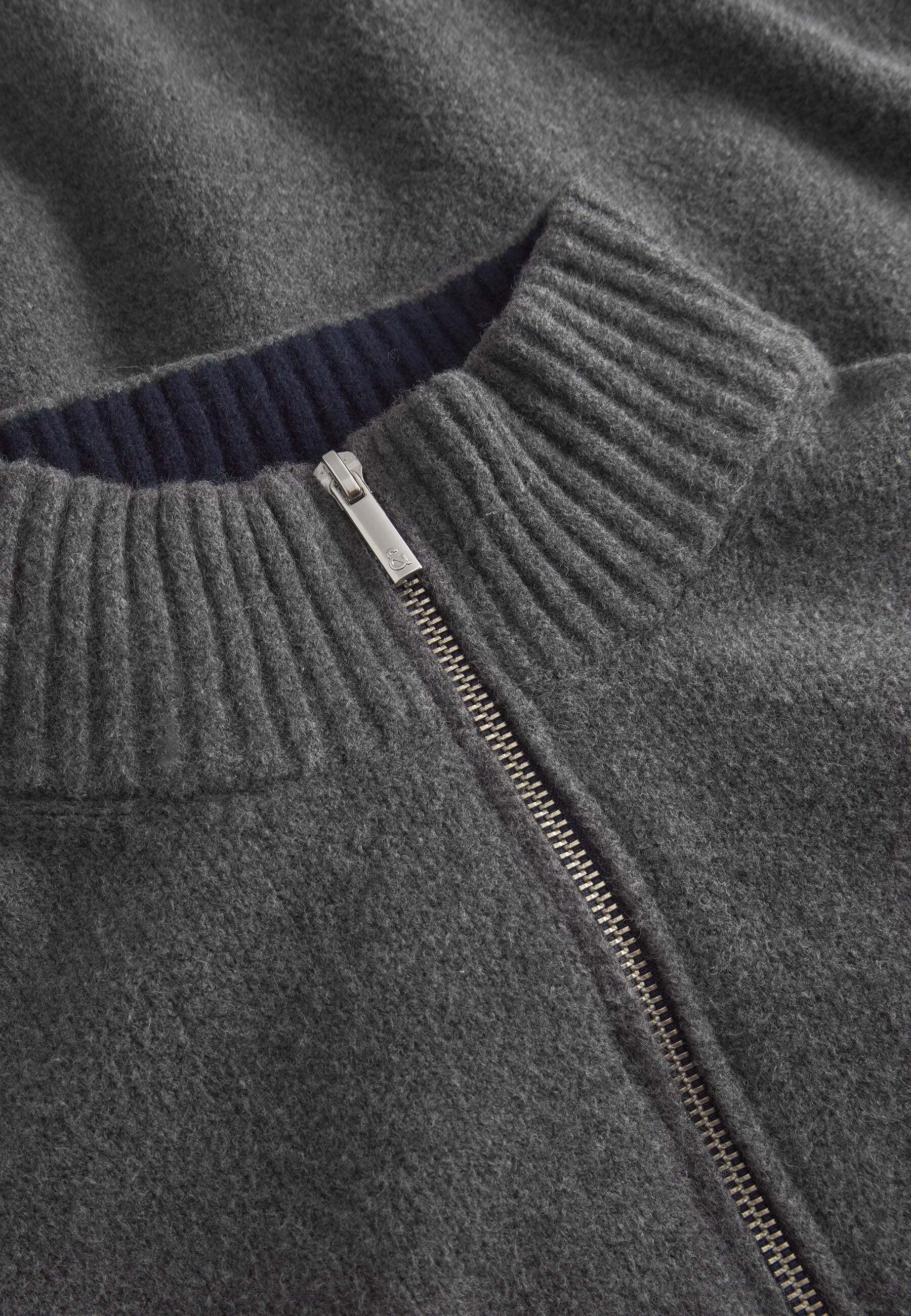 Colours & Sons  Pullover Mock-Zip Woolen Touch 