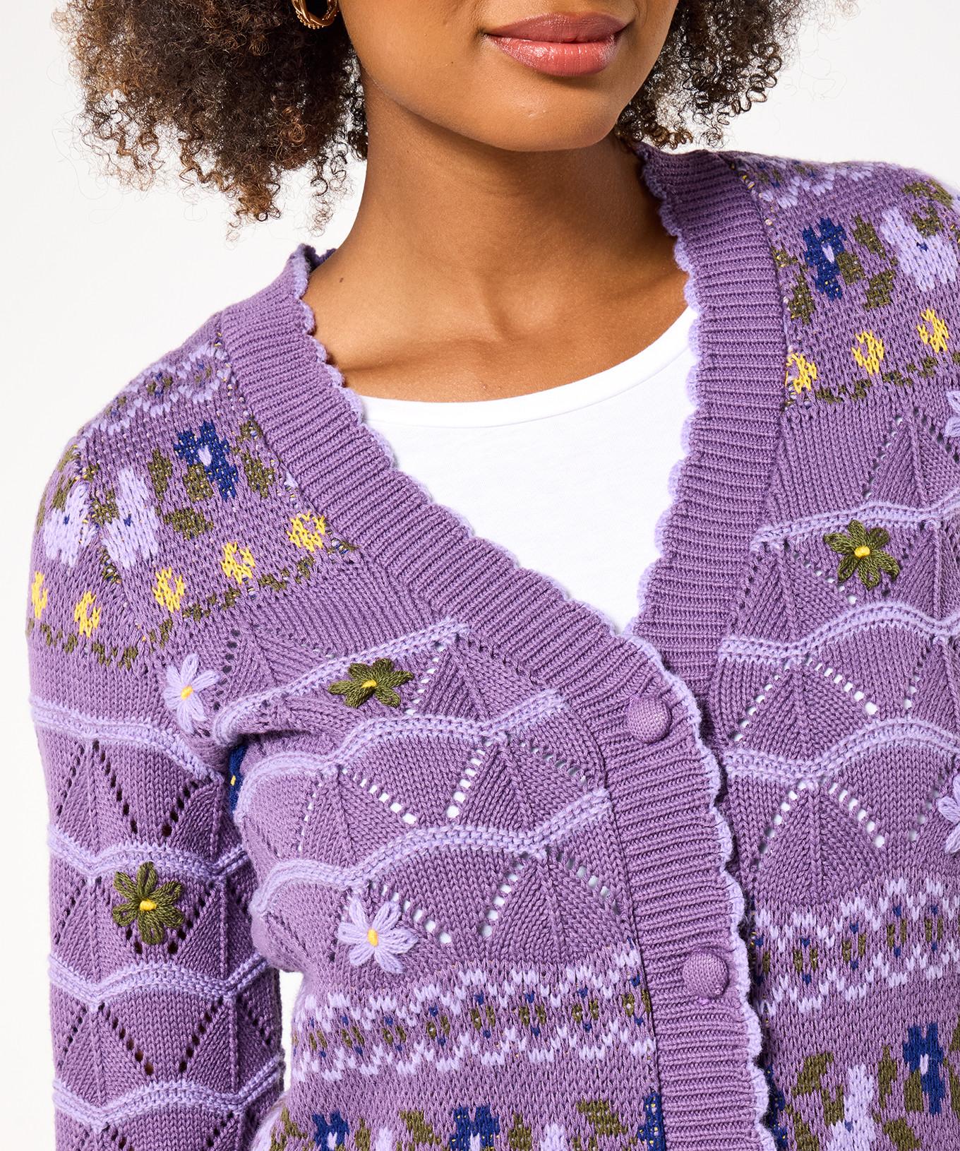 Joe Browns Cardigan Floral Col V  