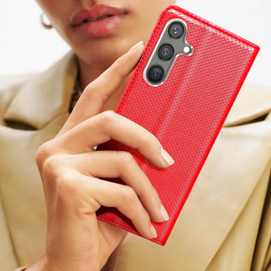 Avizar  Samsung Galaxy S24 Book Cover Rot 