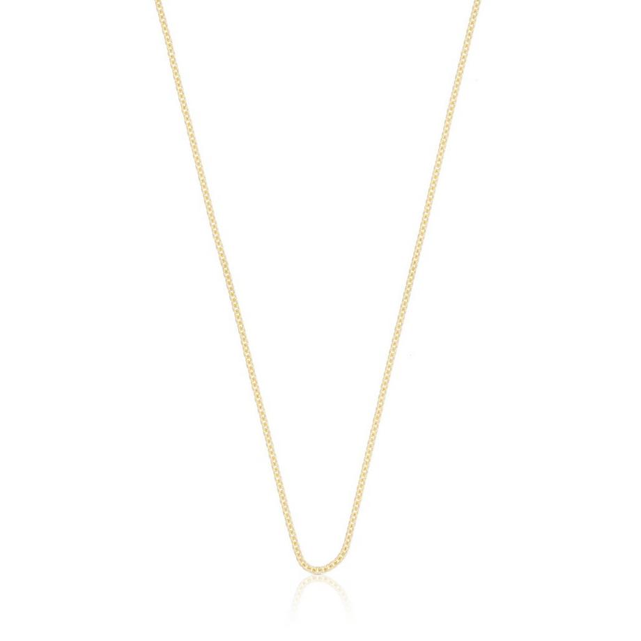 MUAU Schmuck  Collier Rundanker Gelbgold 750, 1.6mm, 38cm 