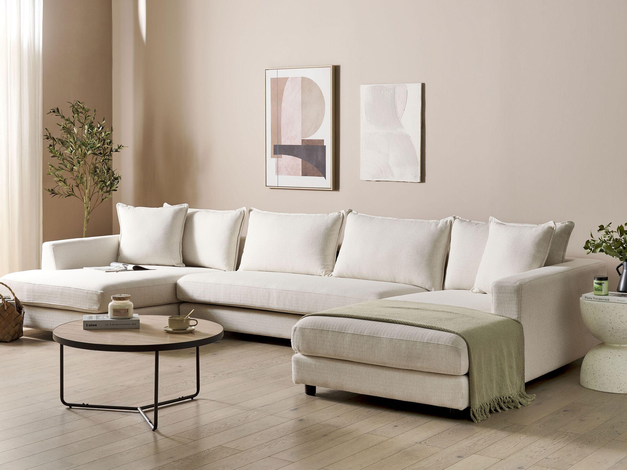 Beliani Ecksofa aus Polyester Modern LILVIKEN  