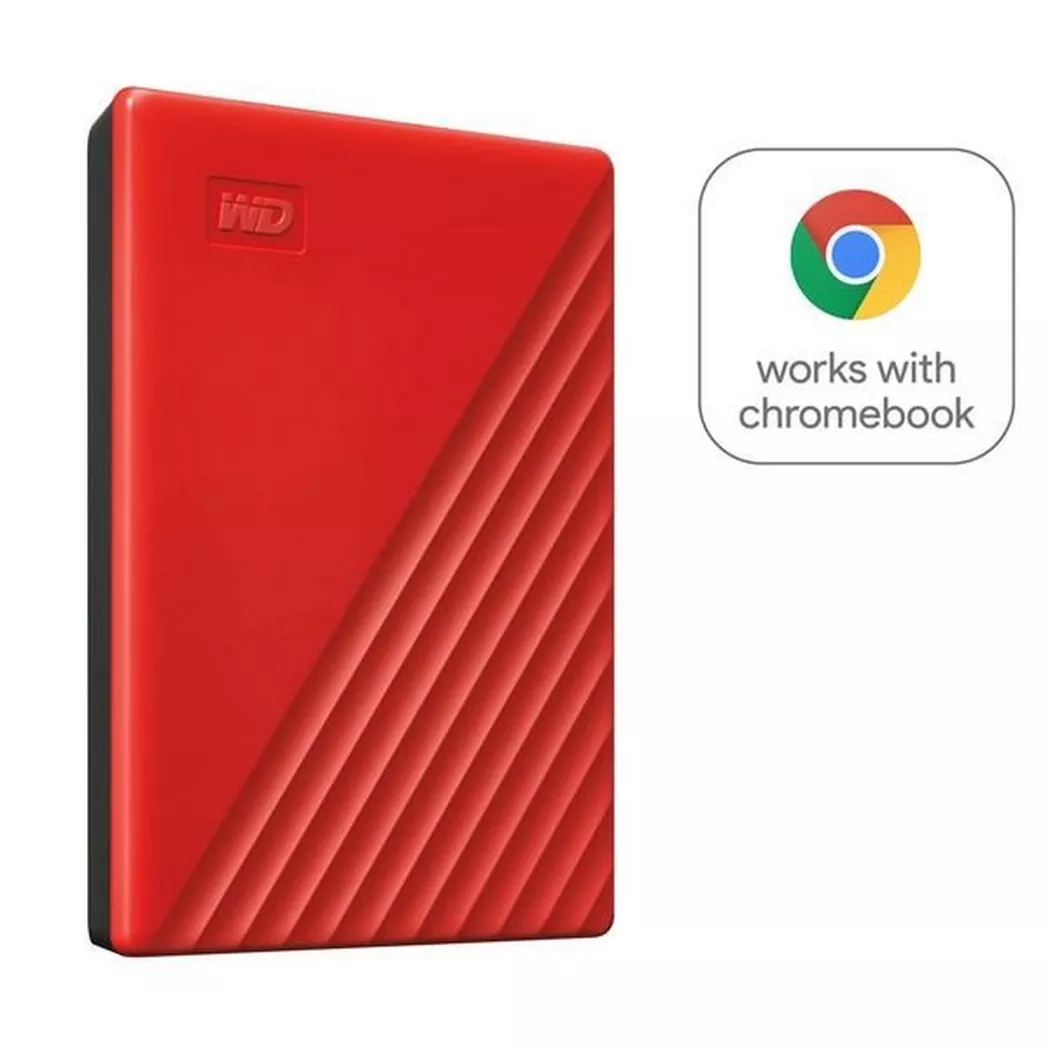 Western Digital -  My Passport Externe Festplatte 2000 GB Rot, Rot Bunt, 2 TB