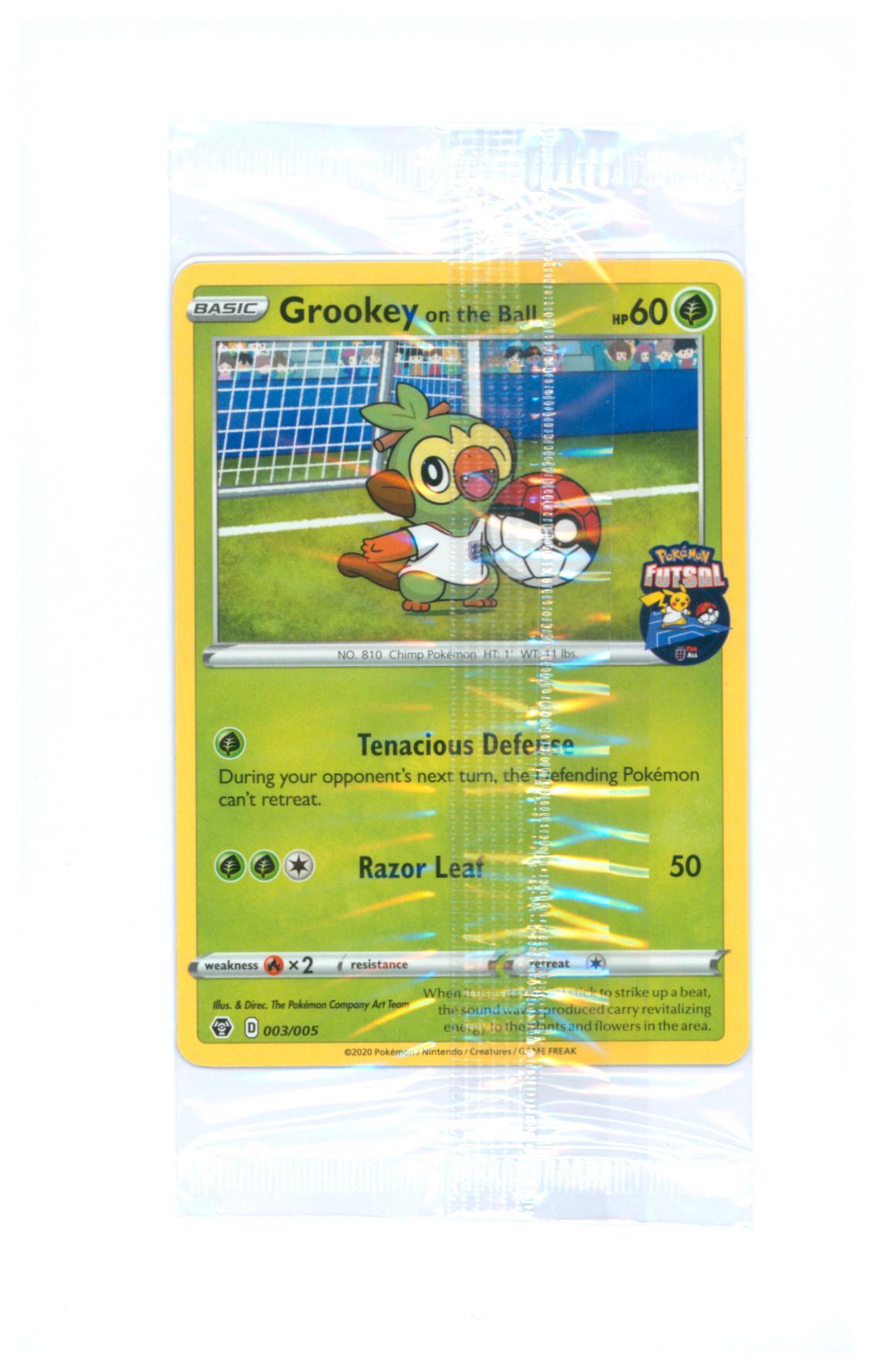 Pokémon  Grookey On The Ball 003/005 - Futsal Promo Sealed -  TCG 