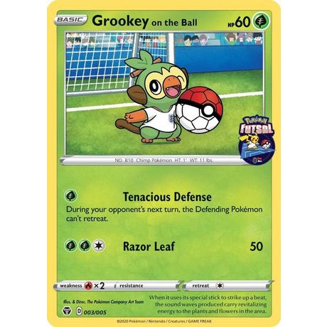Pokémon  Grookey On The Ball 003/005 - Futsal Promo Sealed -  TCG 