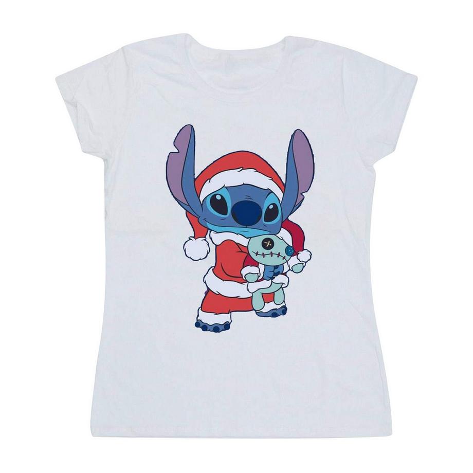 Disney Stitch T-Shirt Imprimé Noël  