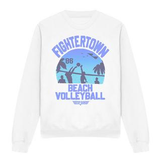 Top Gun Volleyball In Jeans Felpa con Stampa Grafica  