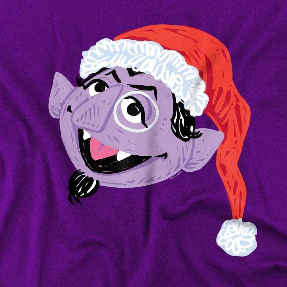 Sesame Street  T-ShirtMotif Comte Vampirouette Motiftyle Griffonnage 