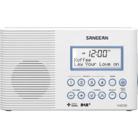 SANGEAN  Sangean H203D Radio portable Personnel Numérique Blanc 