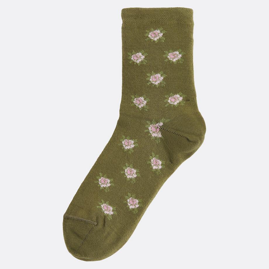 Socken mit Blumenmuster
