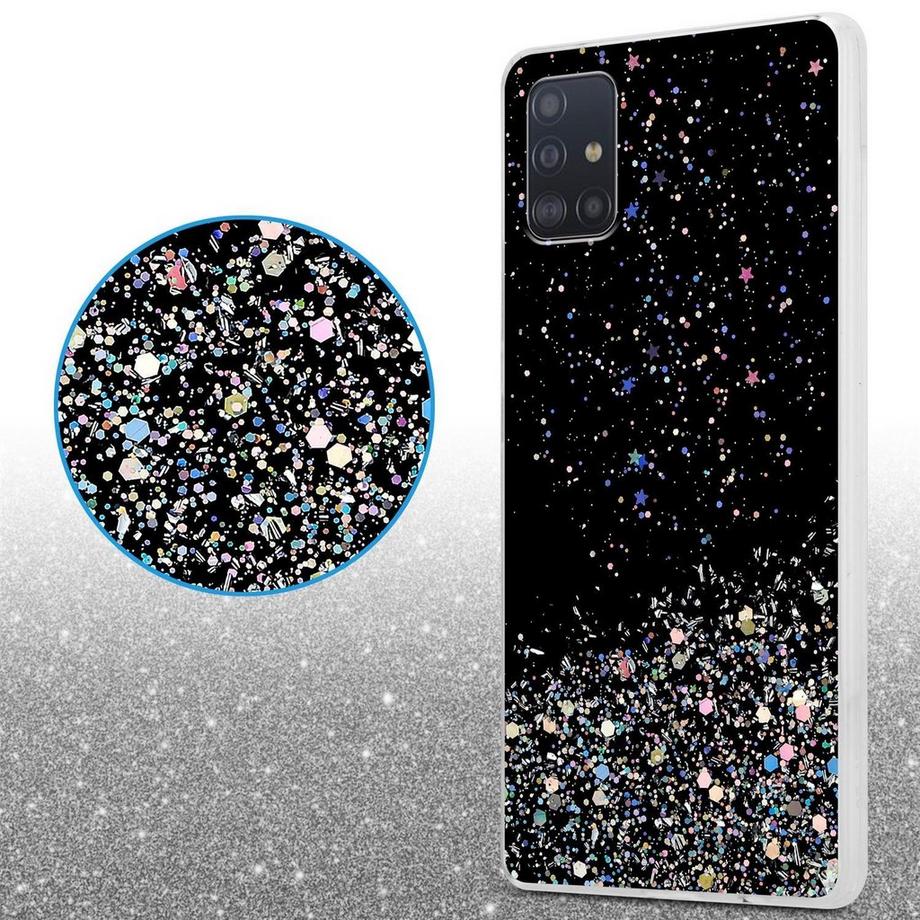 Cadorabo  Hülle für Samsung Galaxy A51 5G TPU Silikon mit funkelnden Glitter 