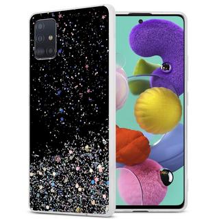 Cadorabo  Housse compatible avec Samsung Galaxy A51 5G - Coque de protection en silicone TPU flexible avec paillettes scintillantes 