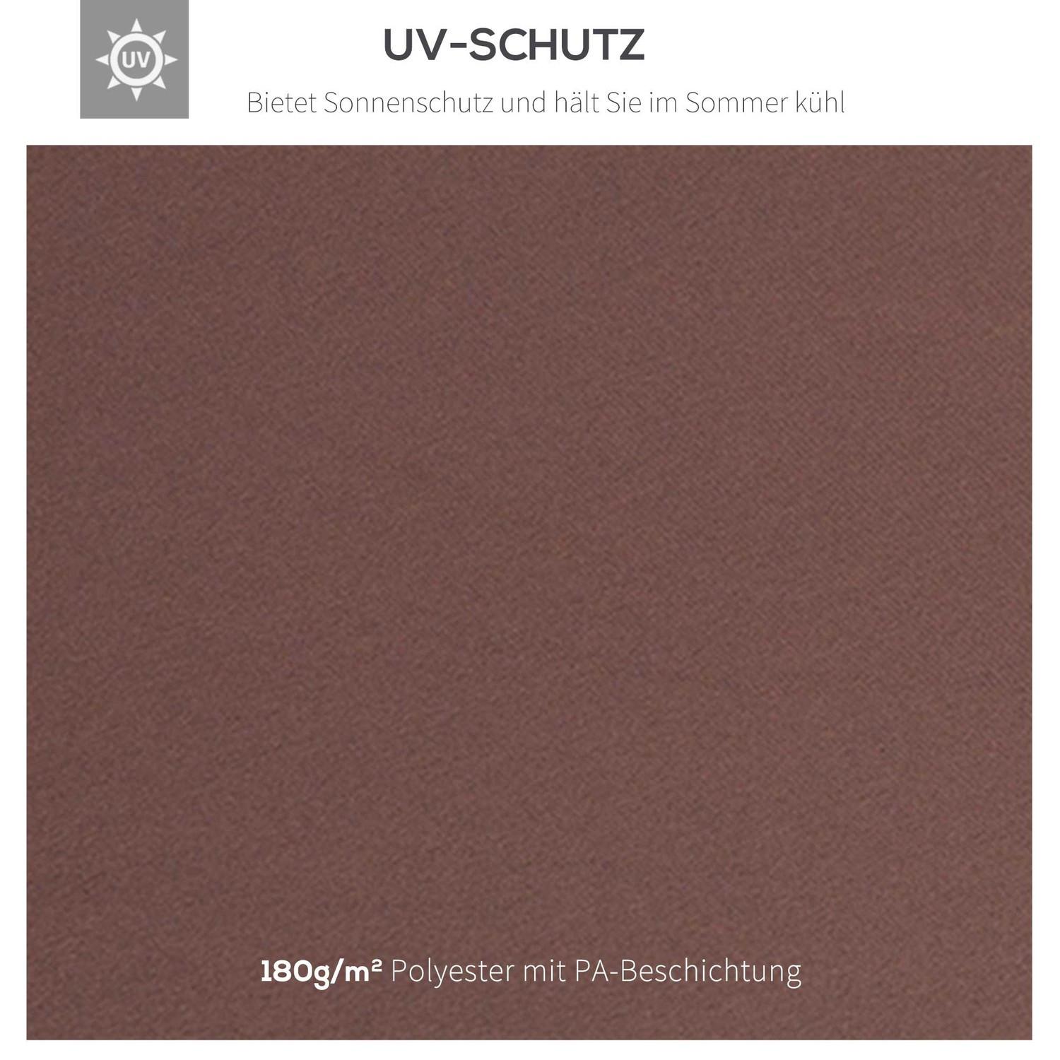 Outsunny Pavillondach, Polyester, Kaffee  