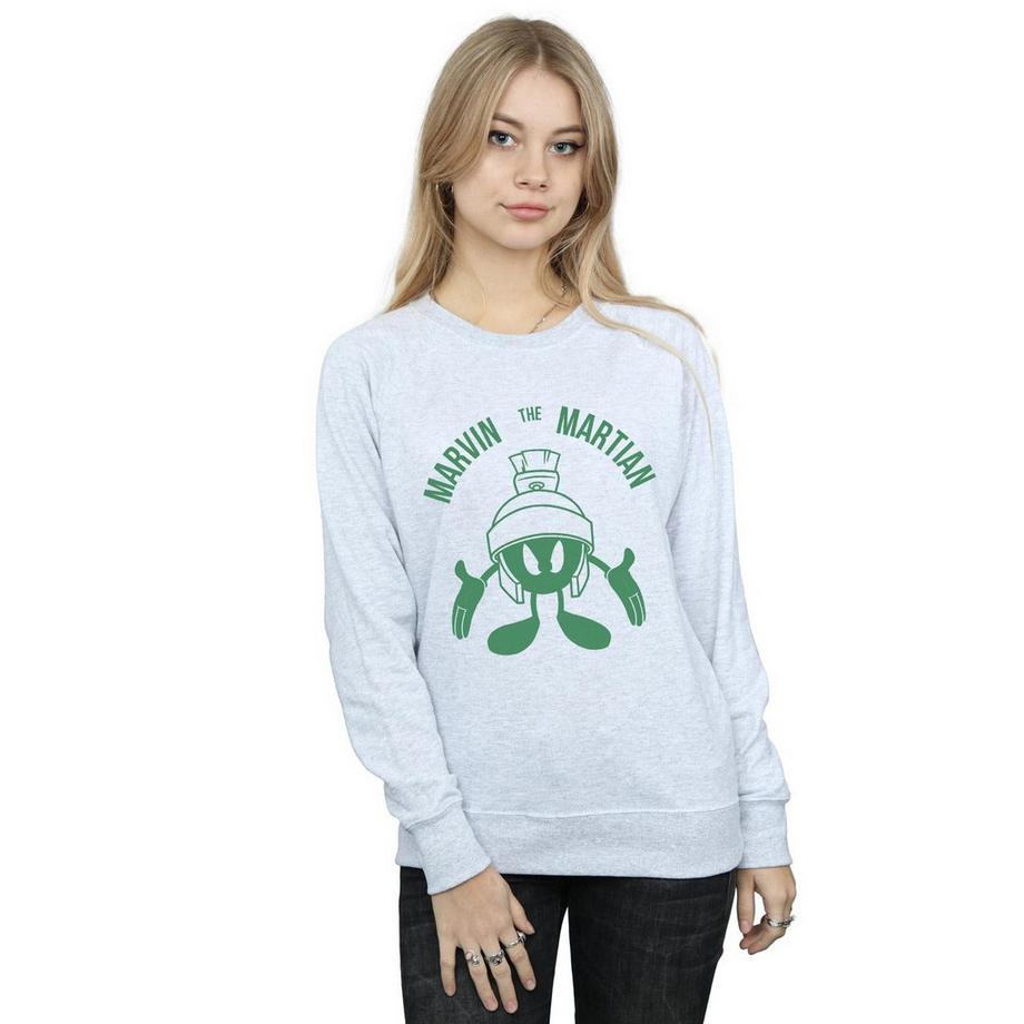 LOONEY TUNES Marvin der Marsianer Großer Kopf Sweatshirt  