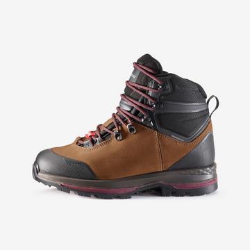 Scarpe trekking donna alte larghe pelle