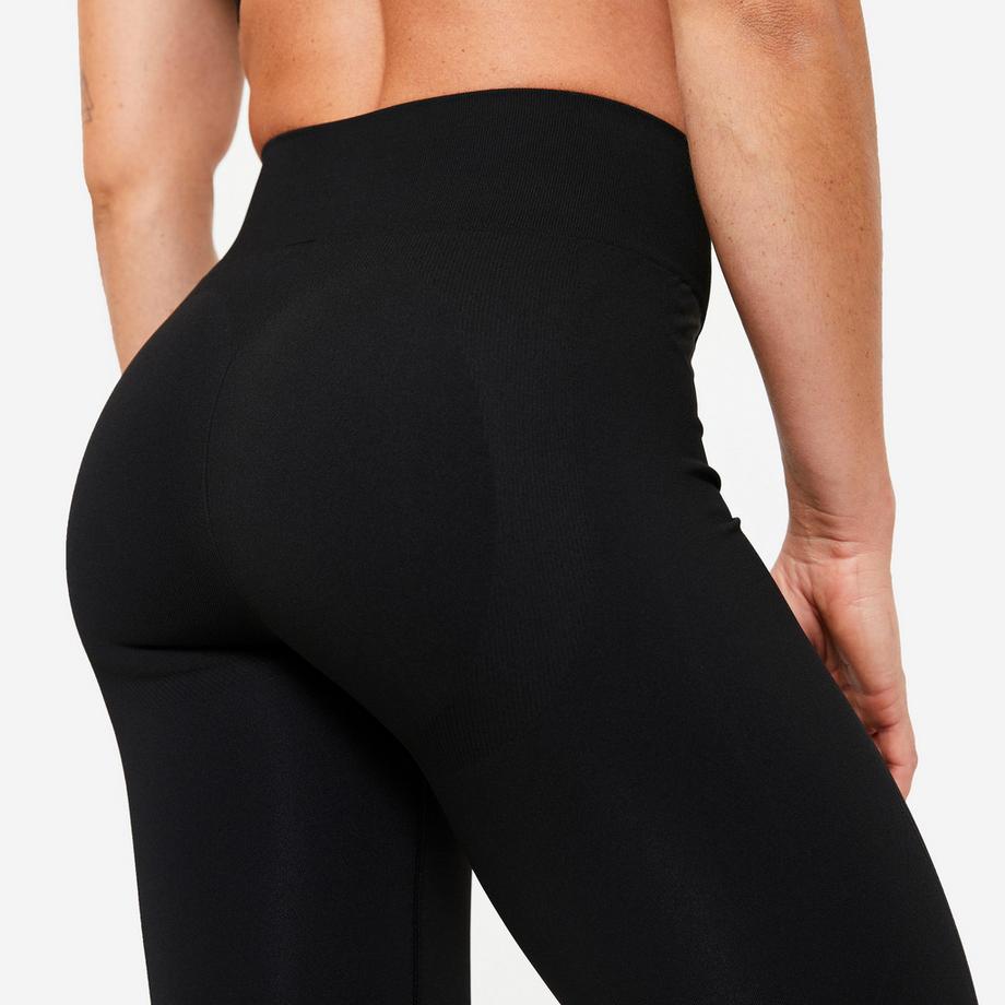 DOMYOS  Leggings donna senza cuciture push-up poliestere 