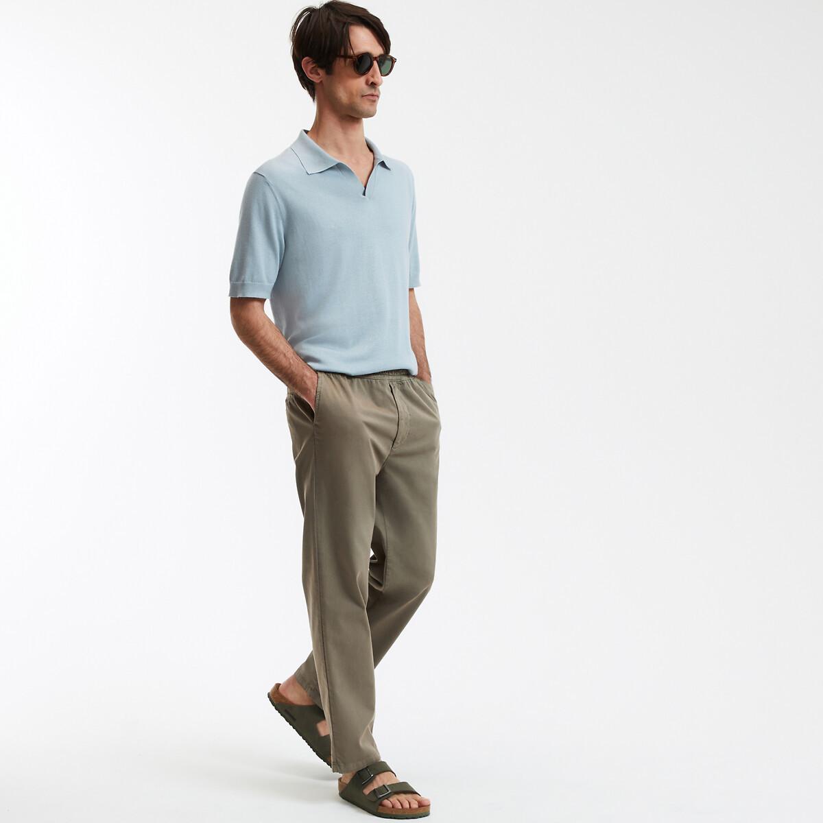 La Redoute Collections Kurzärmeliges V-Ausschnitt Poloshirt  