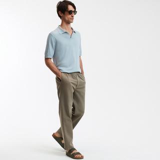 La Redoute Collections Kurzärmeliges V-Ausschnitt Poloshirt  