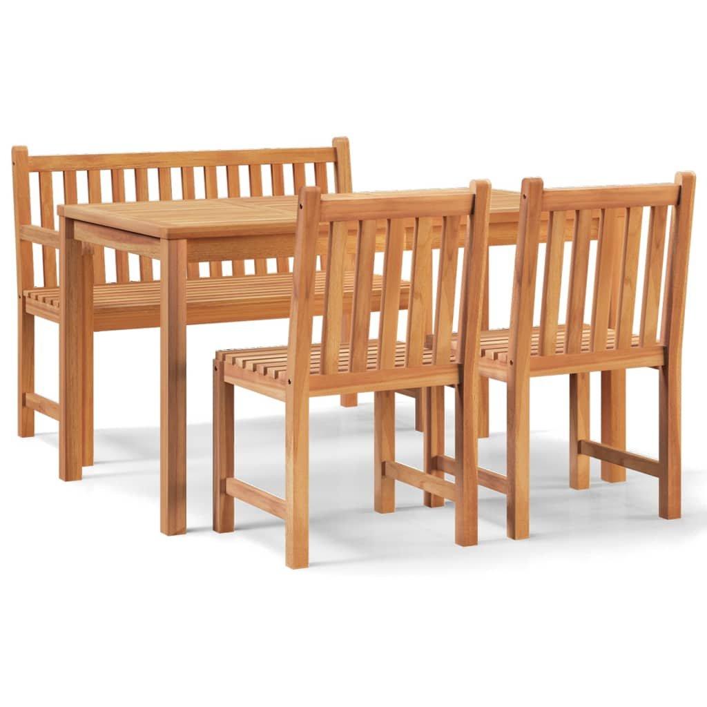 VidaXL set da pranzo da giardino Teak riciclato  