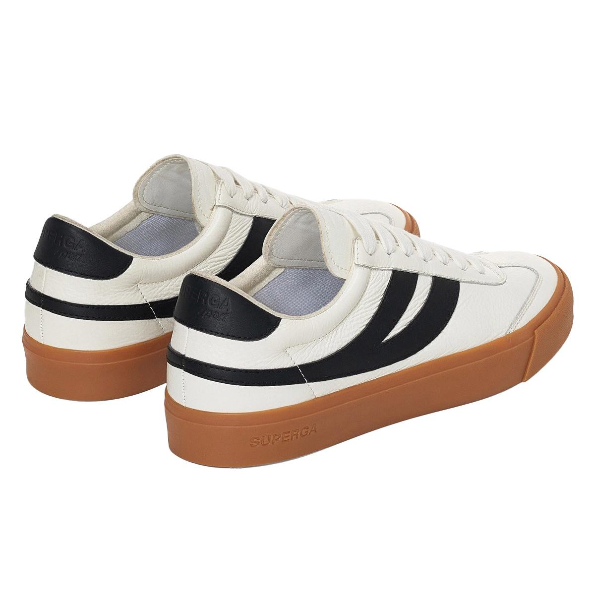 SUPERGA  Sneaker 4834 Club S Swallow, Kontrast Detail, Veganes Leder 