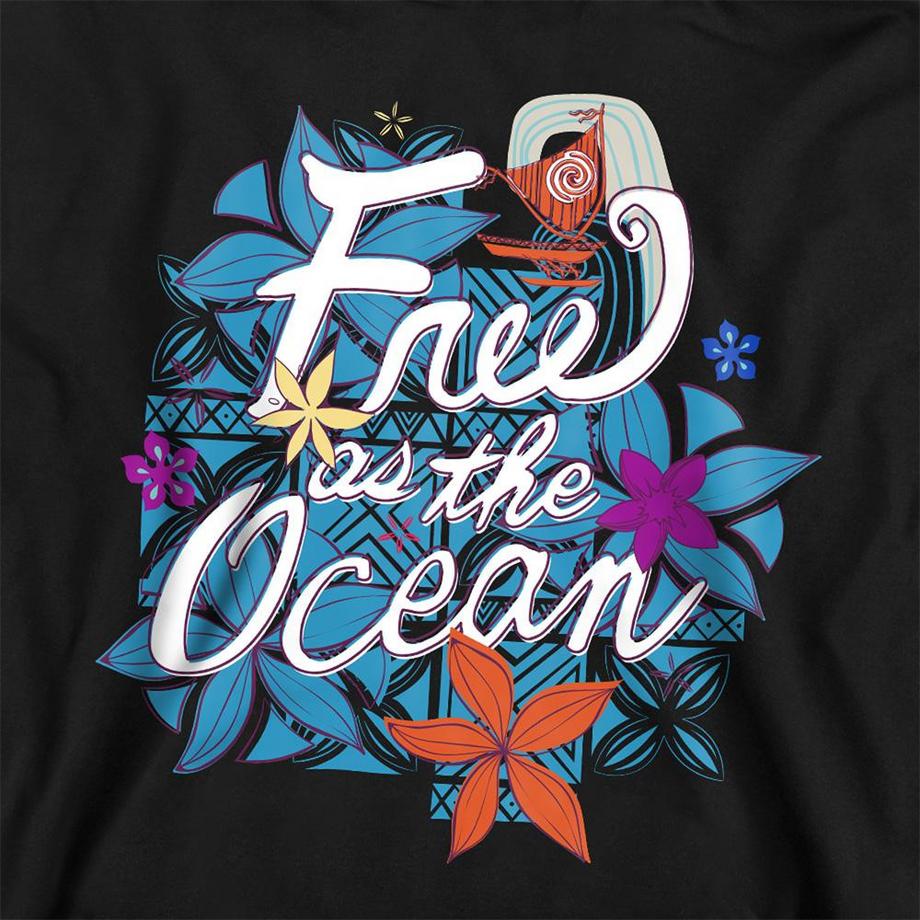Disney  Free As The Ocean Felpa Con Cappuccio 