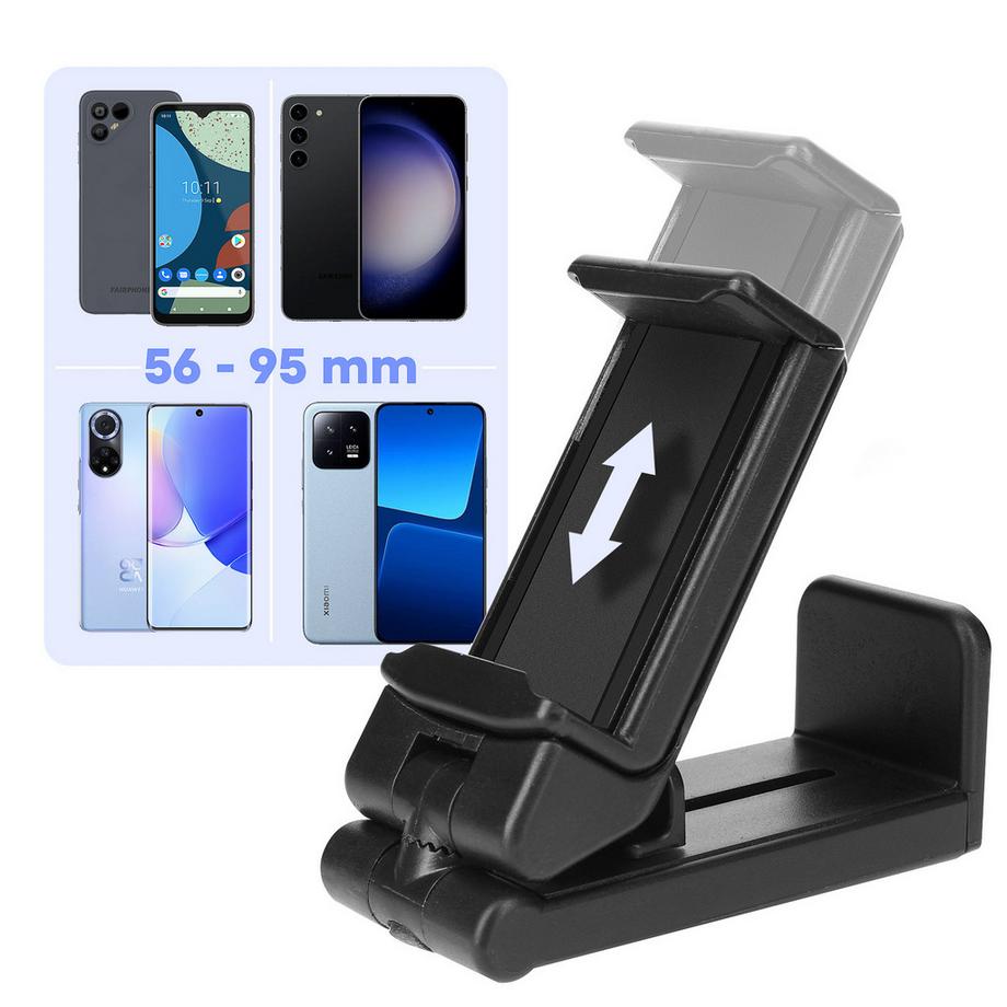 Avizar  Multifunktionale Handyhalterung, Schwarz 