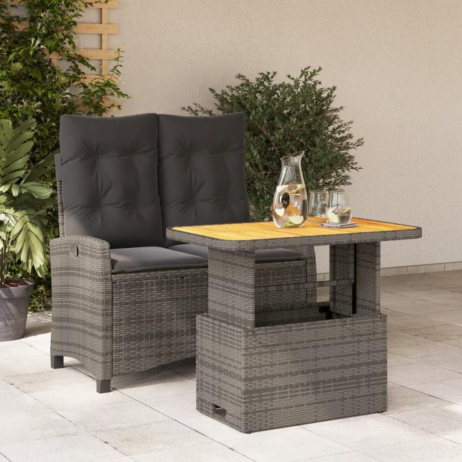 VidaXL set da pranzo da giardino Polirattan  
