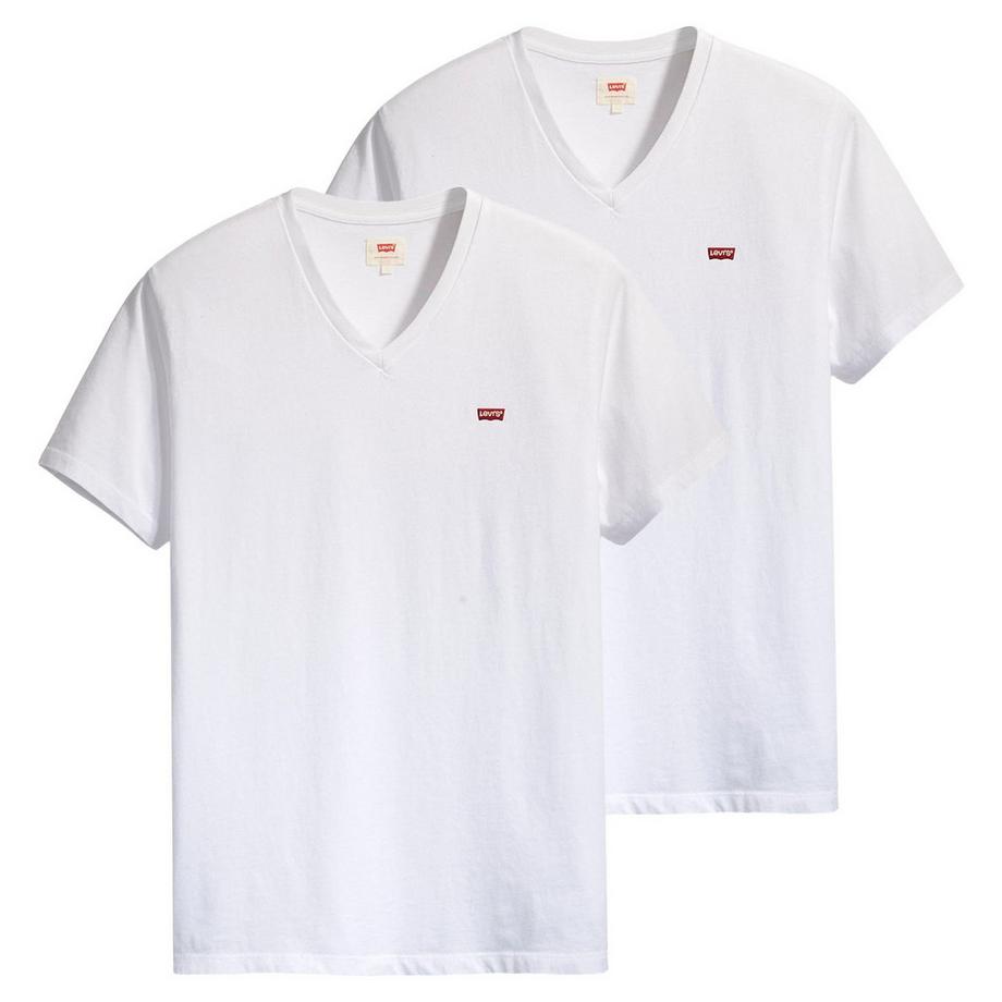 T-Shirt  2er Pack Bequem sitzend-ORIGINAL HM VNECK 2P