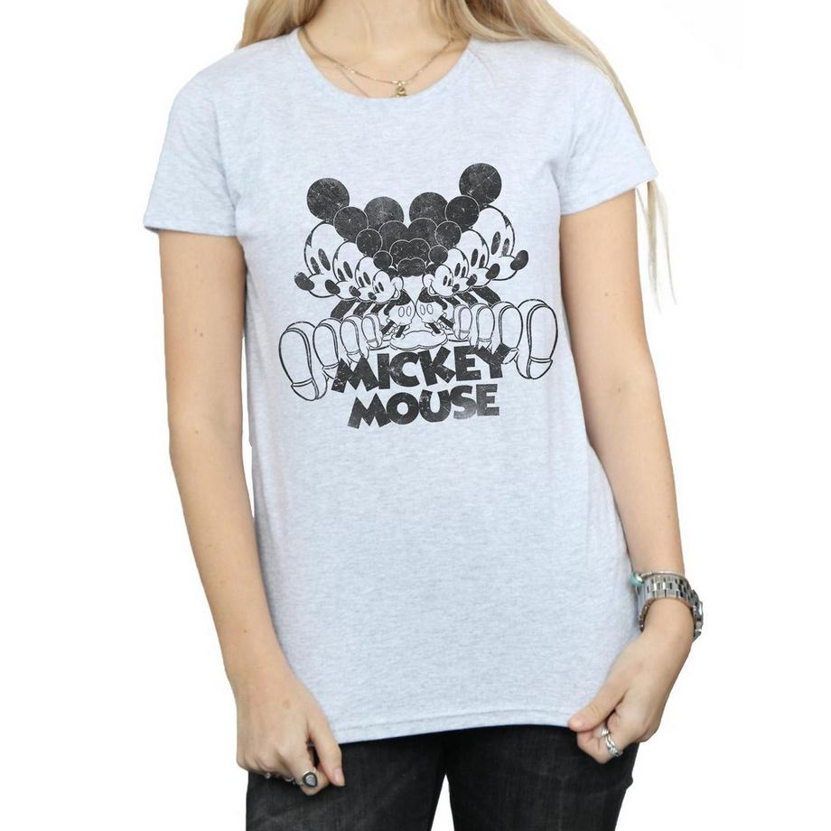 Disney Mickey Mouse Distressed Print T-Shirt  