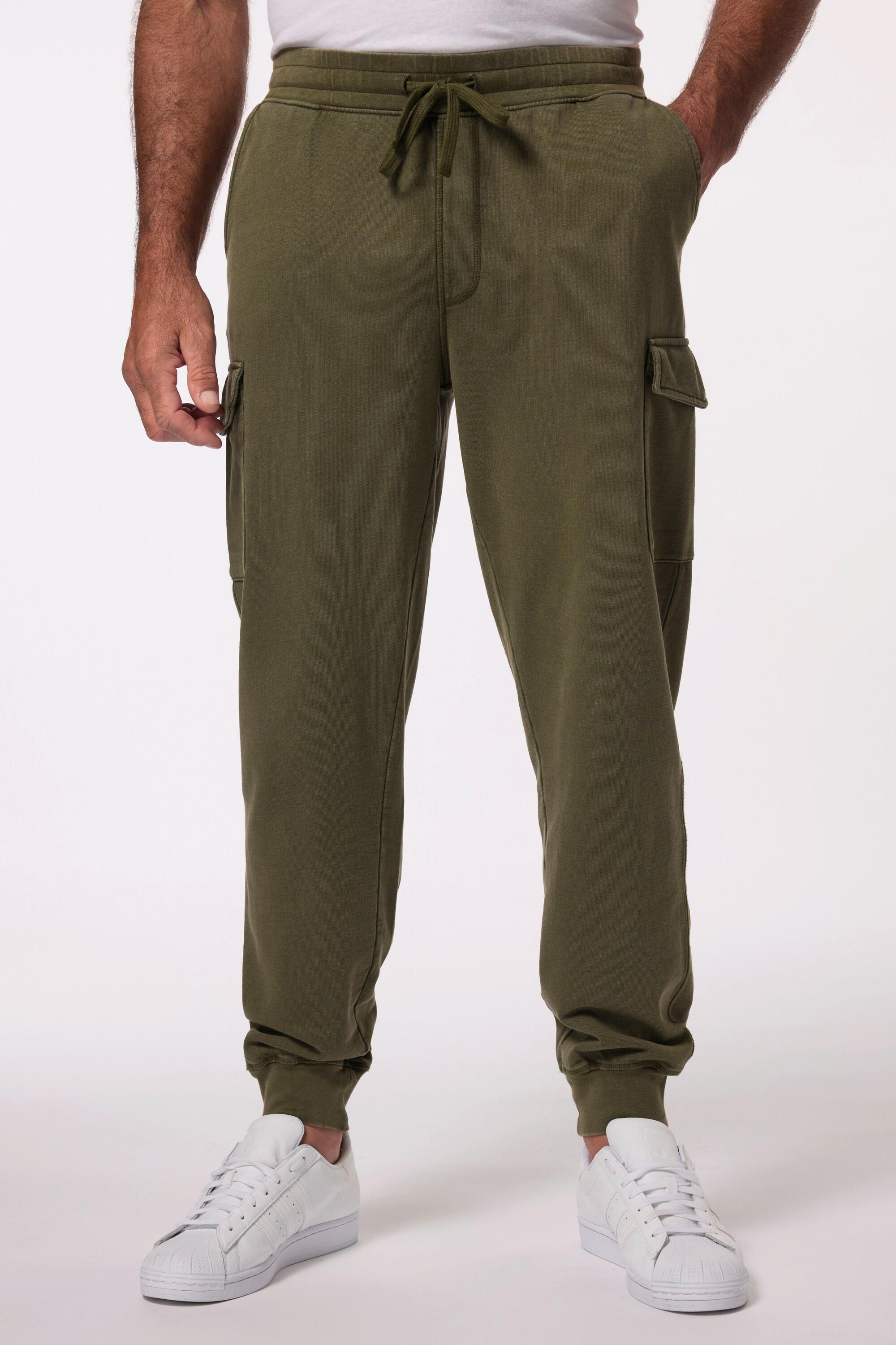 JP1880  Pantaloni cargo da casa in felpa, fino alla tg. 8XL 