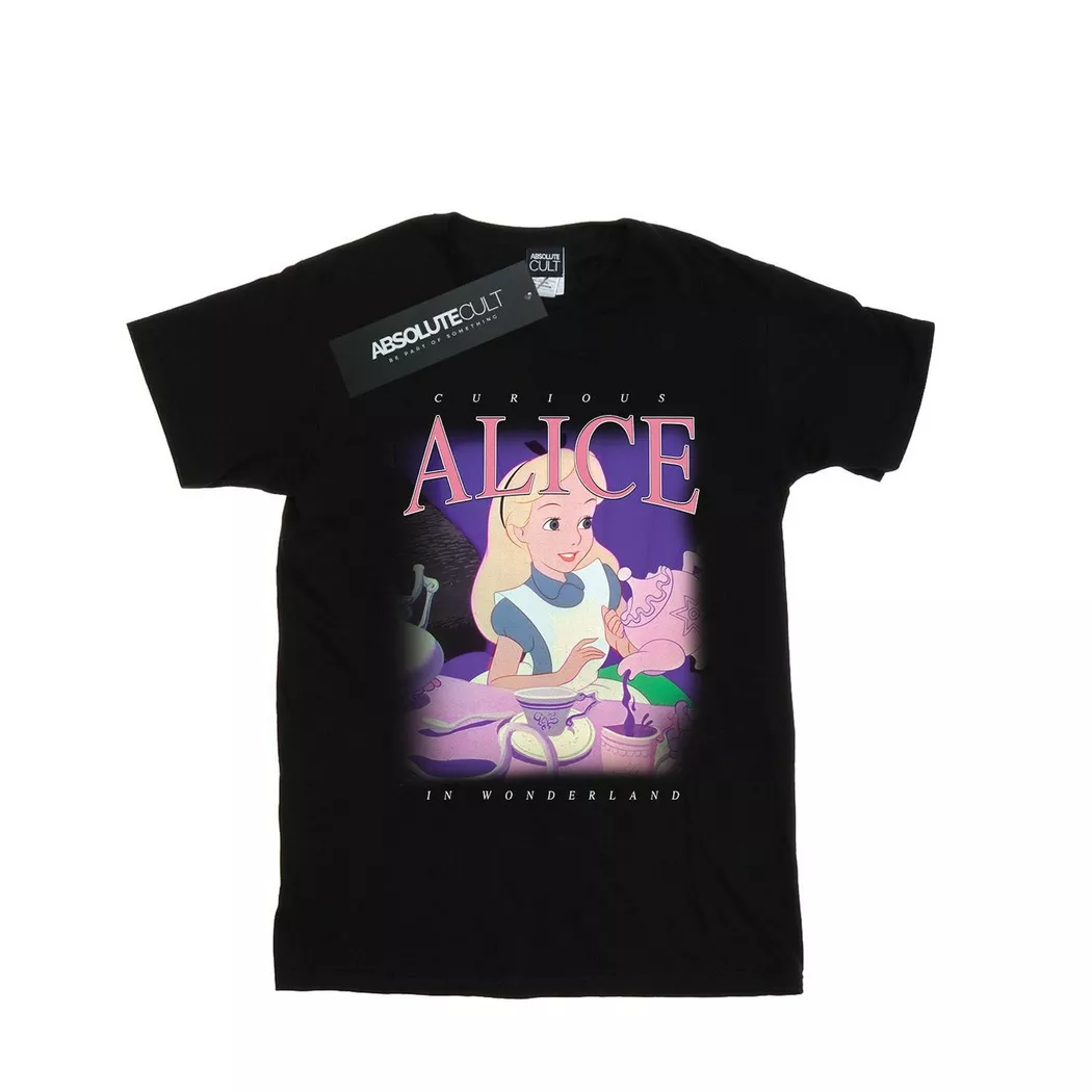 Disney - Alice in Wonderland TShirt, für Damen, Schwarz, Größe XL