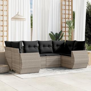 VidaXL set divano da giardino Polirattan  