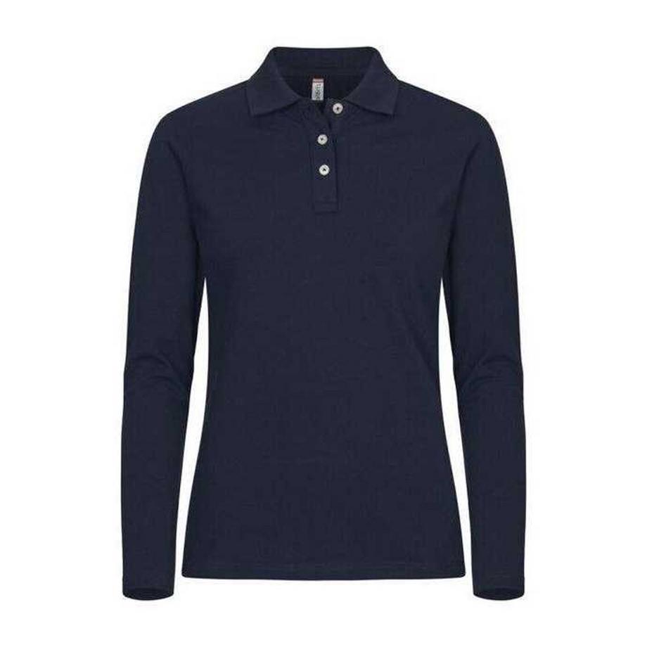 Premium Maglietta Polo Elasticizzato Manica Lunga