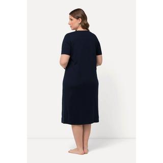 Ulla Popken Camicia da notte Pizzo Scollo Rettangolare Mezze Maniche  