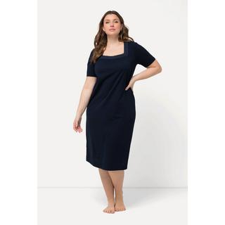Ulla Popken Camicia da notte Pizzo Scollo Rettangolare Mezze Maniche  