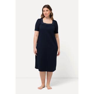 Ulla Popken Camicia da notte Pizzo Scollo Rettangolare Mezze Maniche  