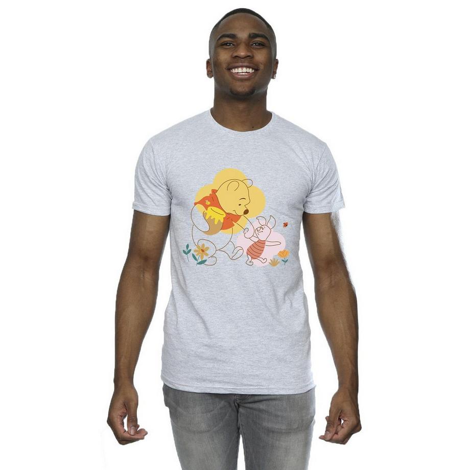 Disney Winnie the Pooh e Piglet T-Shirt Grafica  