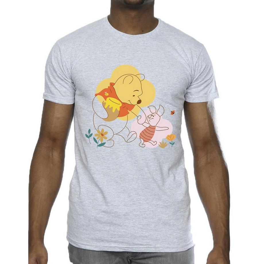 Disney Winnie the Pooh e Piglet T-Shirt Grafica  