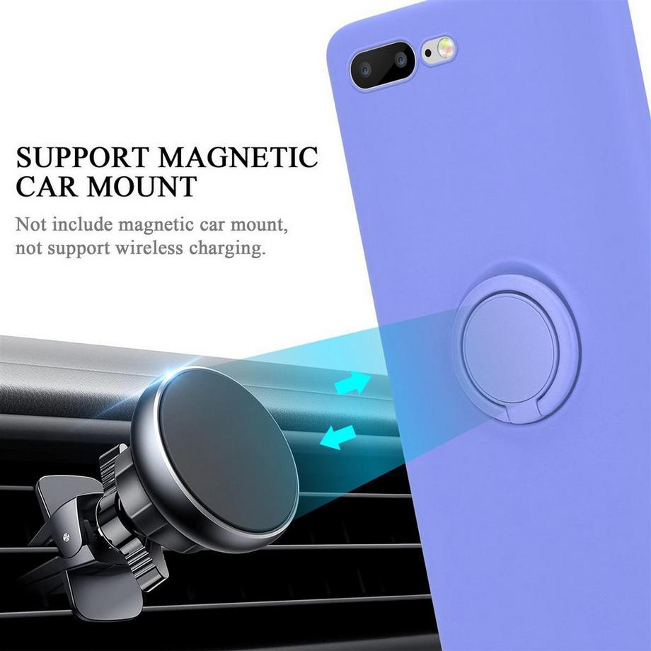 Cadorabo  Hülle für Apple iPhone 7 PLUS  7S PLUS  8 PLUS TPU Silikon mit Ring Liquid 