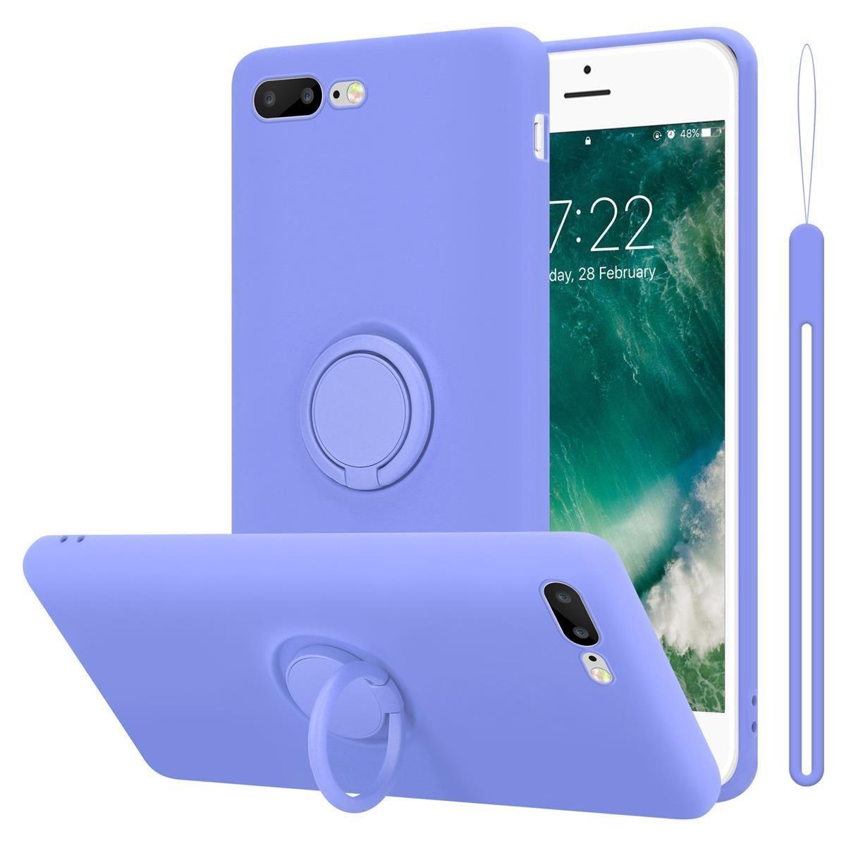 Cadorabo  Hülle für Apple iPhone 7 PLUS  7S PLUS  8 PLUS TPU Silikon mit Ring Liquid 